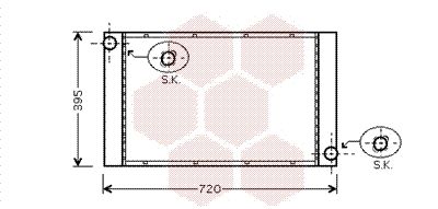 VAN WEZEL Radiaator,mootorijahutus 06002287